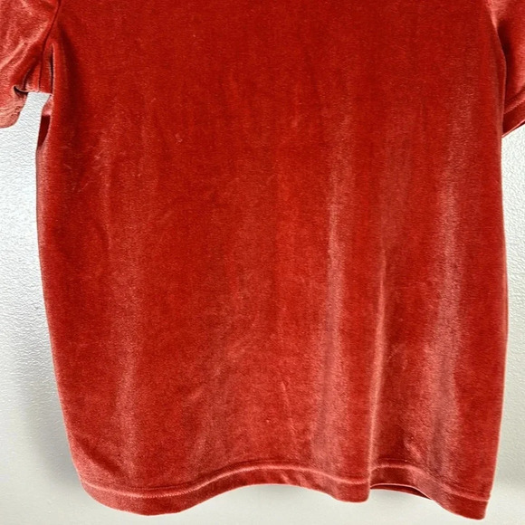 Madewell Velvet Turtleneck Short Sleeve Top - Picture 5 of 7